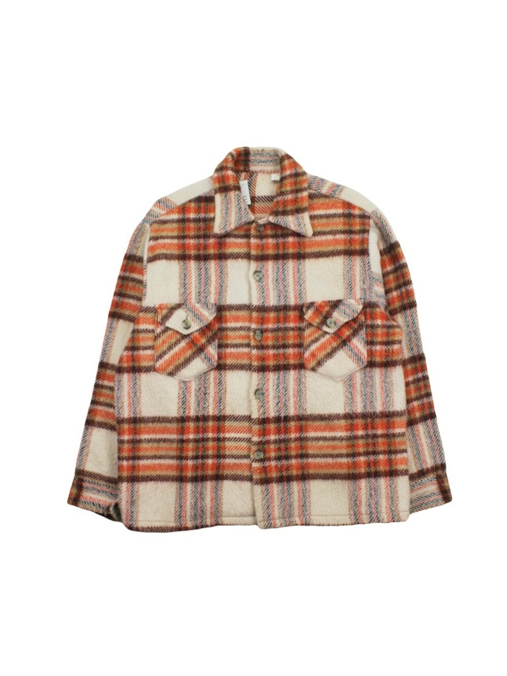 Vintage Wool Blend Button Up Shirt XL